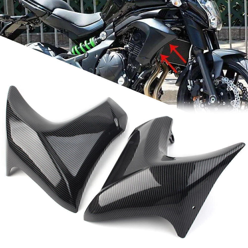 Set of 2 Injection Radiator Cover Panel Fairing for Kawasaki ER6N (2012–2016)