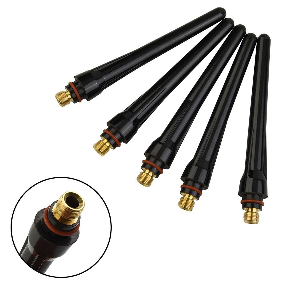 5pcs Long Back Cup for Tig Welding Torch WP-17 WP-18 WP-26