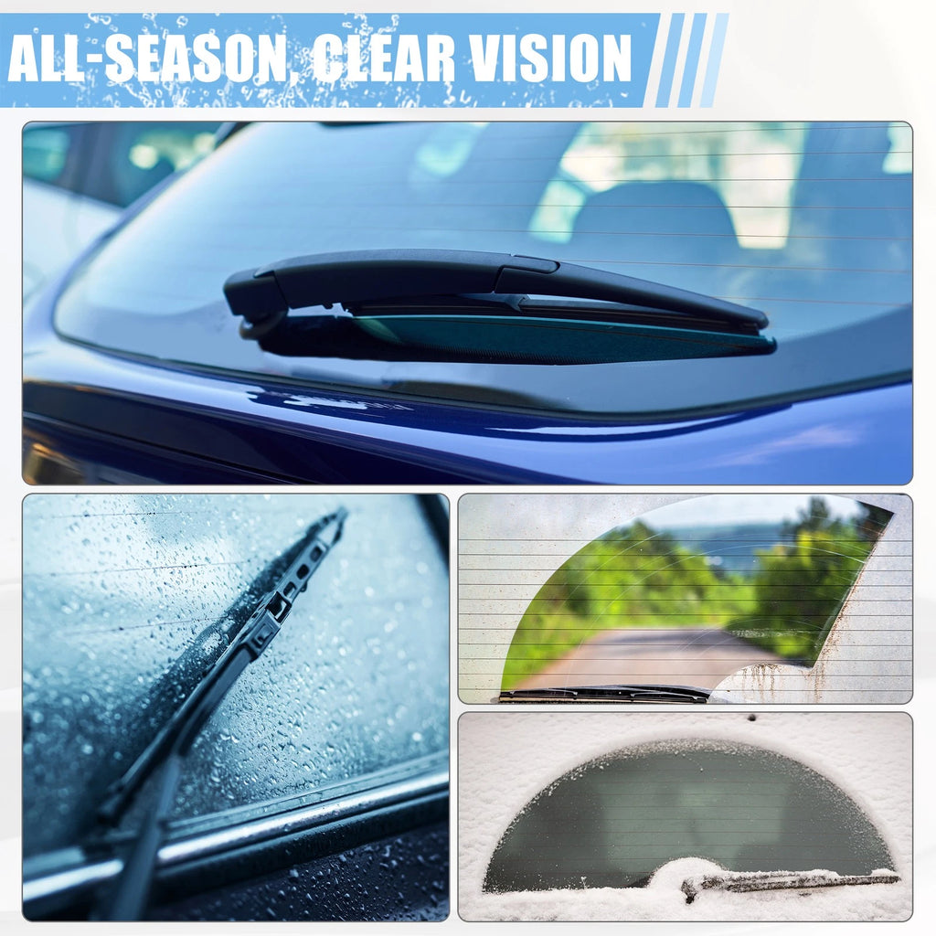 Car Rear Windshield Wiper Blade Arm Set Replacement for Audi Q7 (2007–2015)
