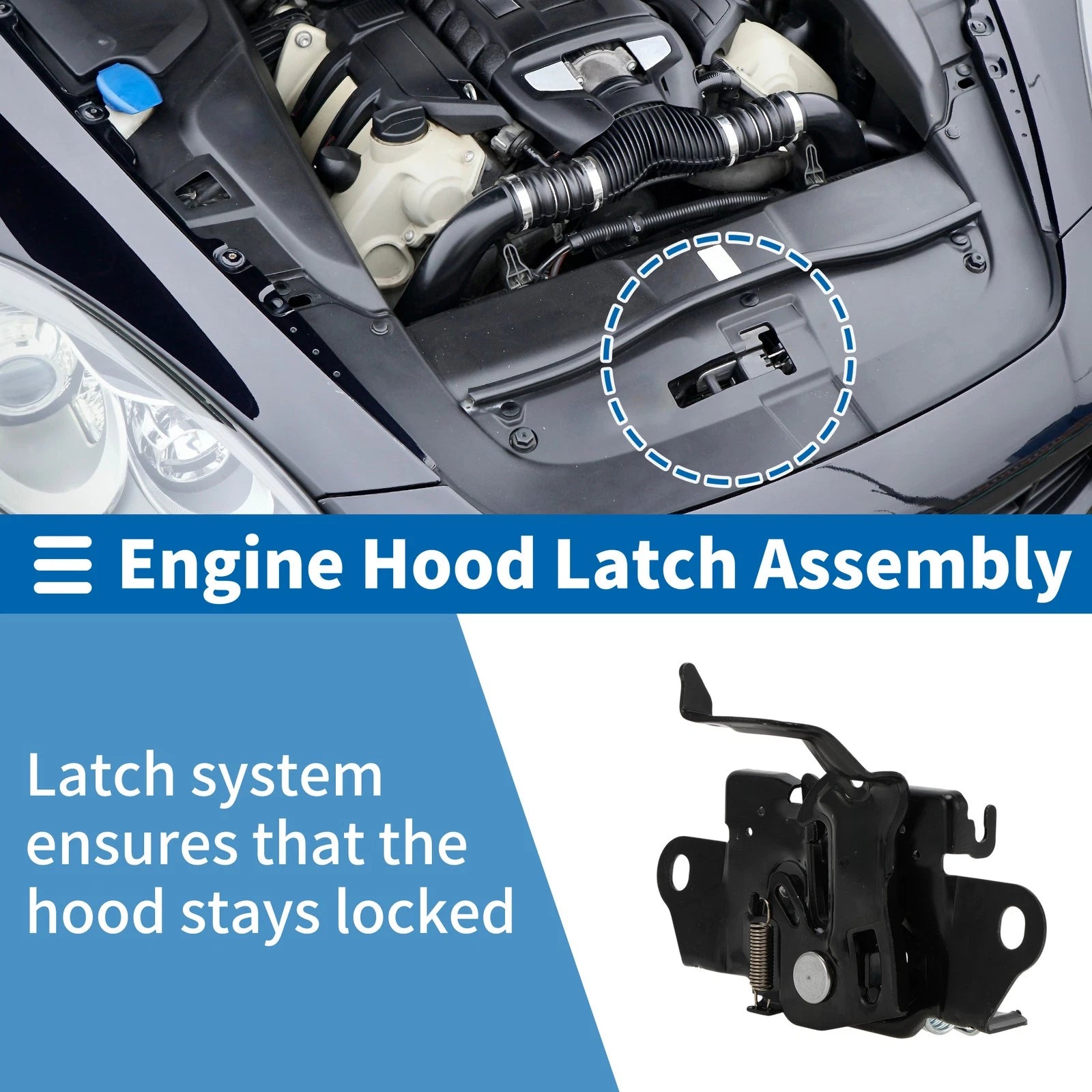 Hood Latch Assembly OEM Replacement for Mazda 6 (2014–2017)