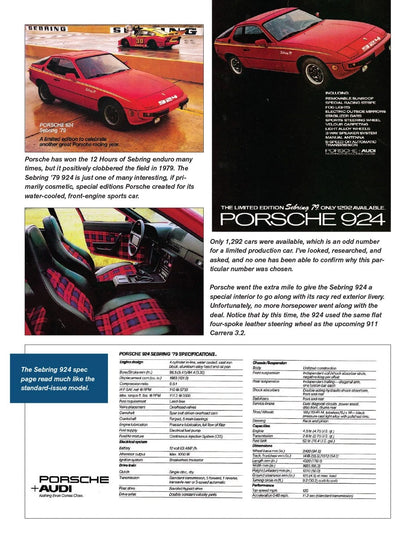 Porsche Special Editions Book for 356, 911, 924, 944, 914, Speedsters