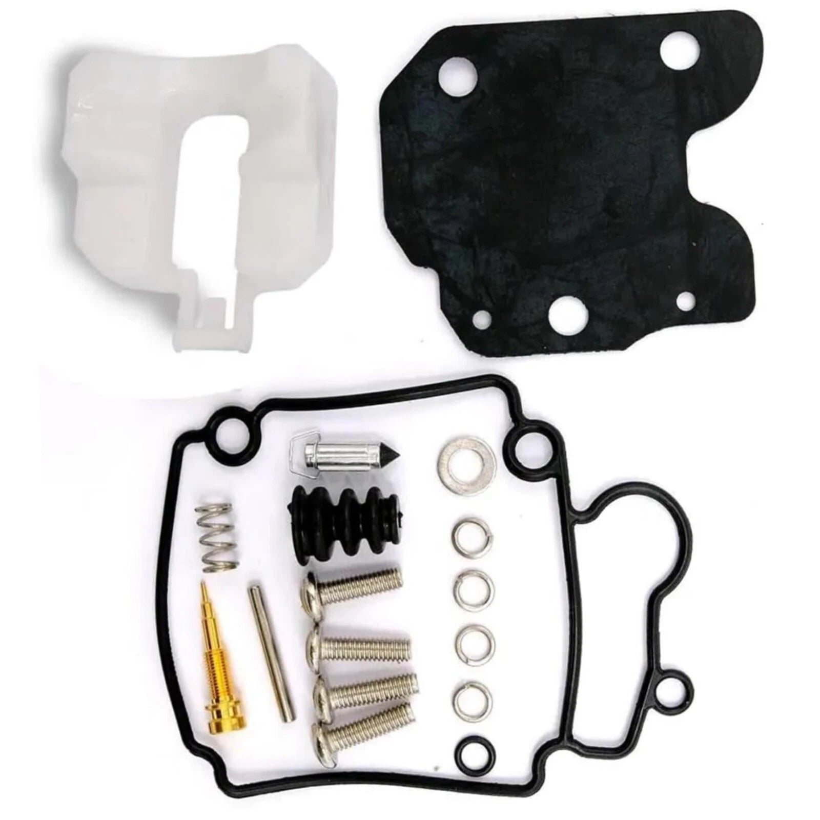 Carburetor Repair Kit w/Float for Yamaha Outboard 25 HP (2001–2005) 65W-W0093-00
