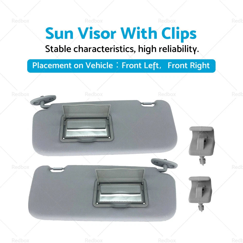 Sun Visor Set with Clips for Hyundai Getz (2002–2012)