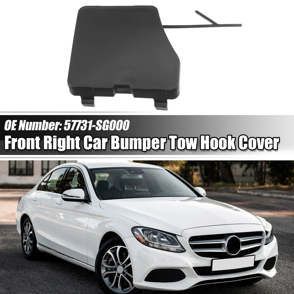 Front Right Tow Hook Cover Replacement for Subaru Forester (2014–2016) Black