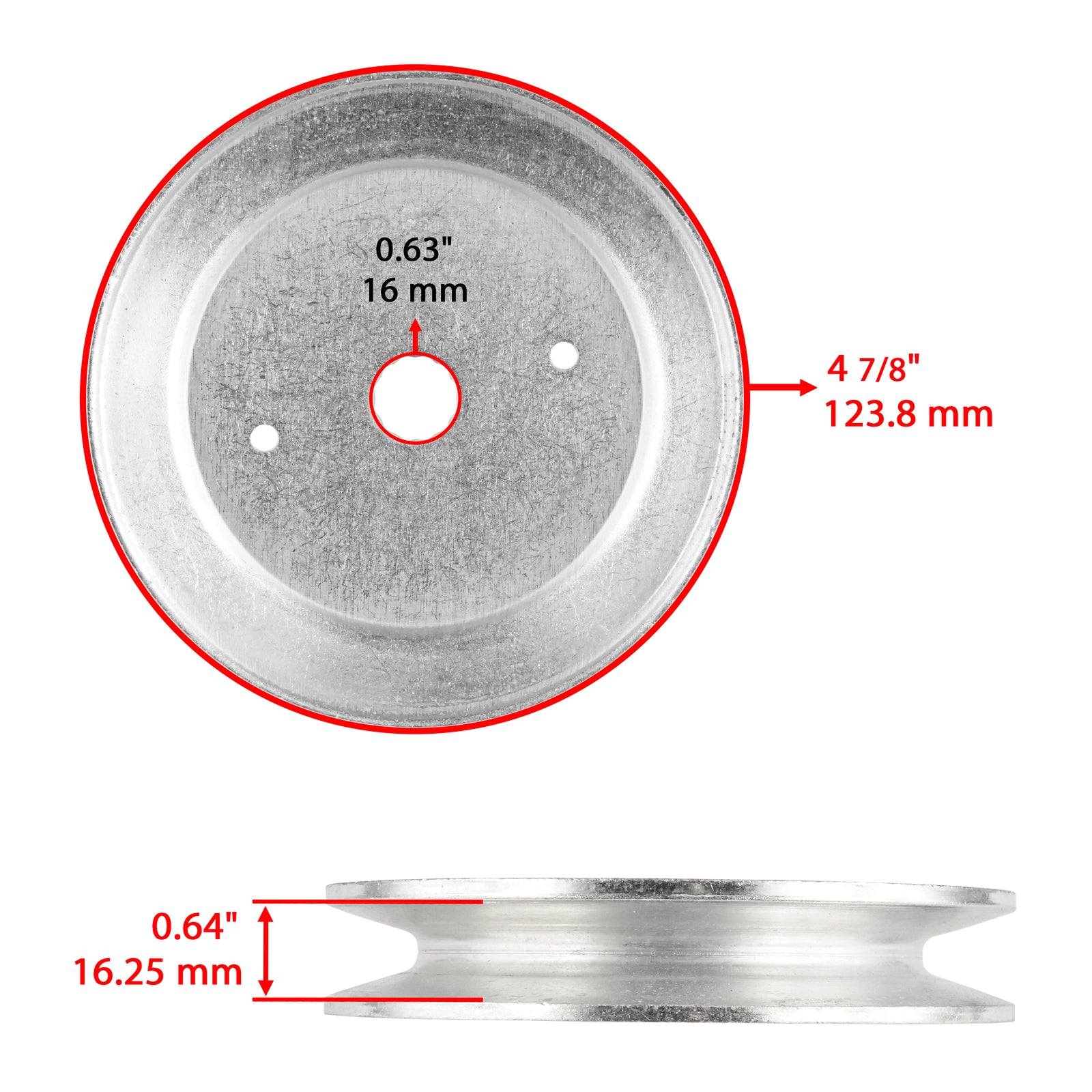 Deck Spindle Pulley & Blade Replacement Kit for Husqvarna EZ4819 EZ4822 (48")