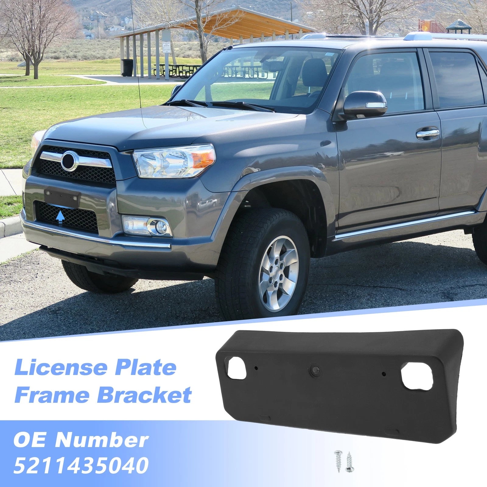 Front License Plate Bracket Replacement for Toyota 4Runner (2014–2024)