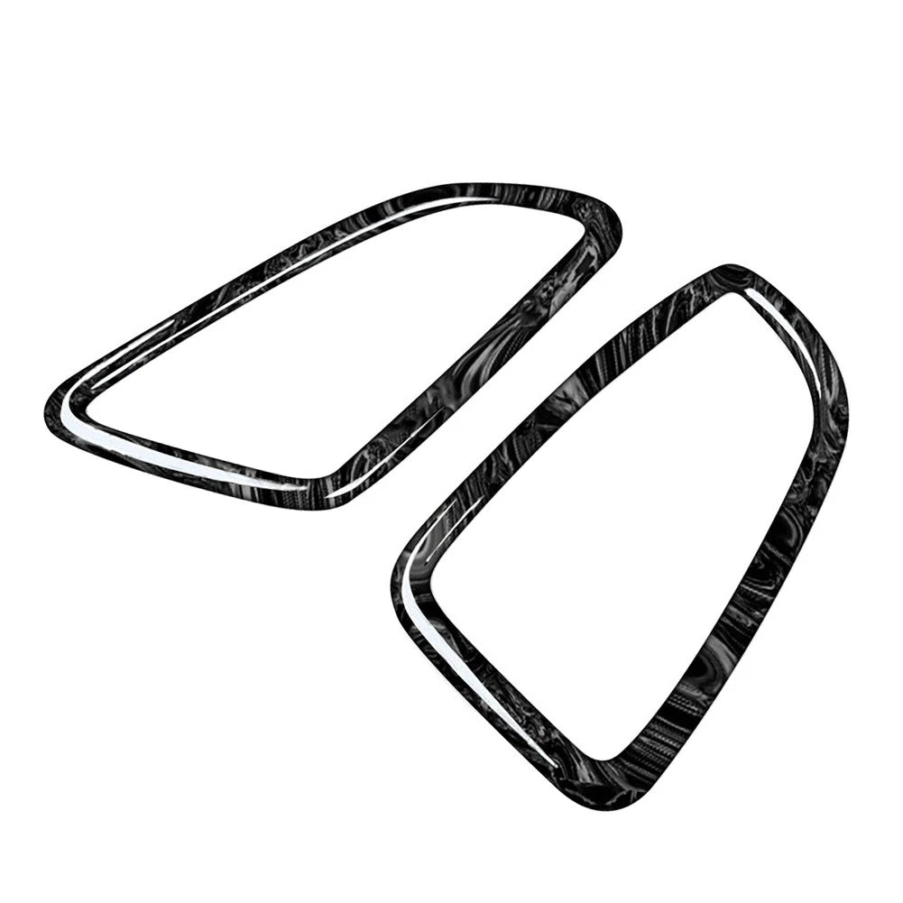 2pcs Marbling Dashboard Air Vent Cover Trim For Benz C GLC Class W205 X253 15-20