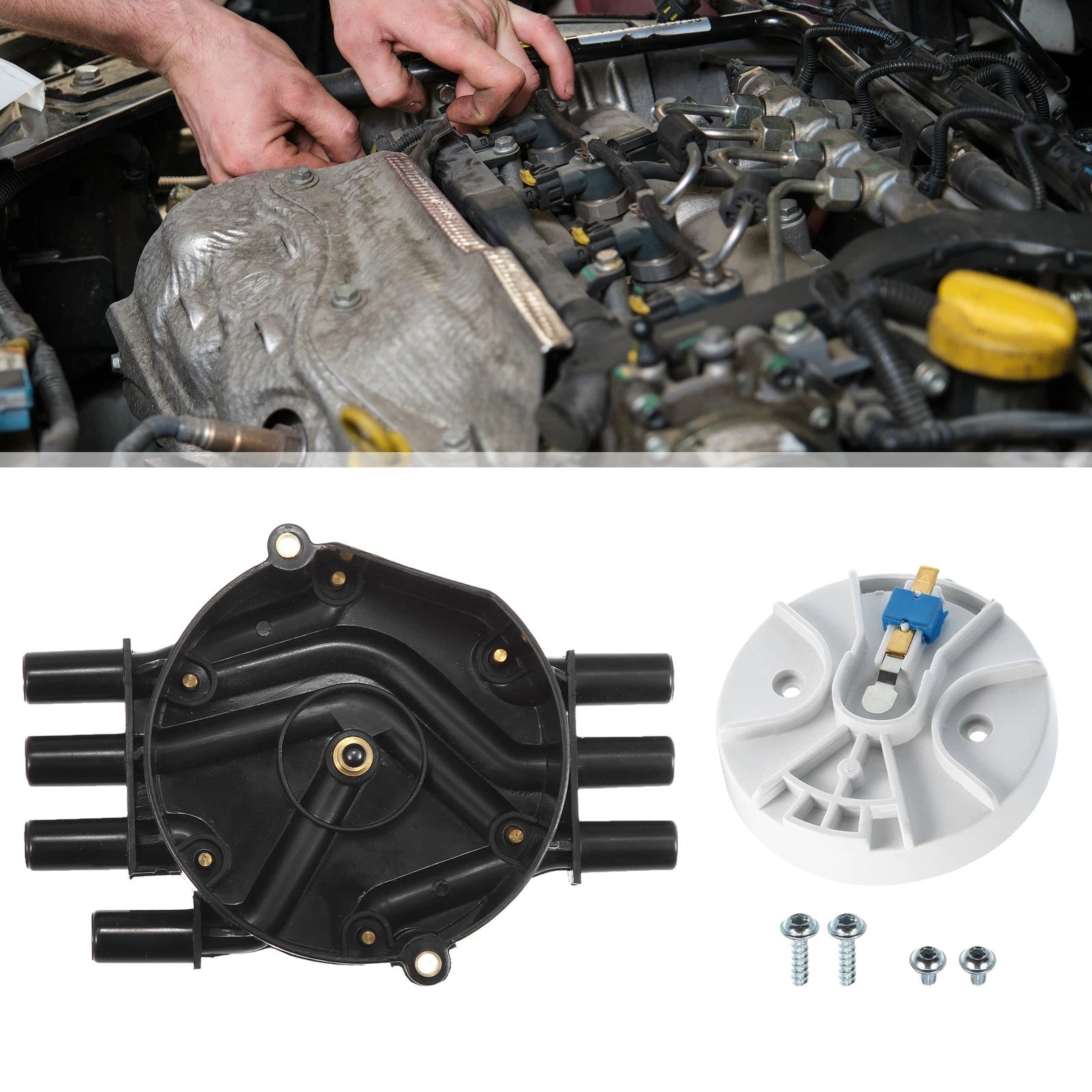 Distributor Cap and Rotor Kit with Brass Terminals for Chevrolet (2005–2006)