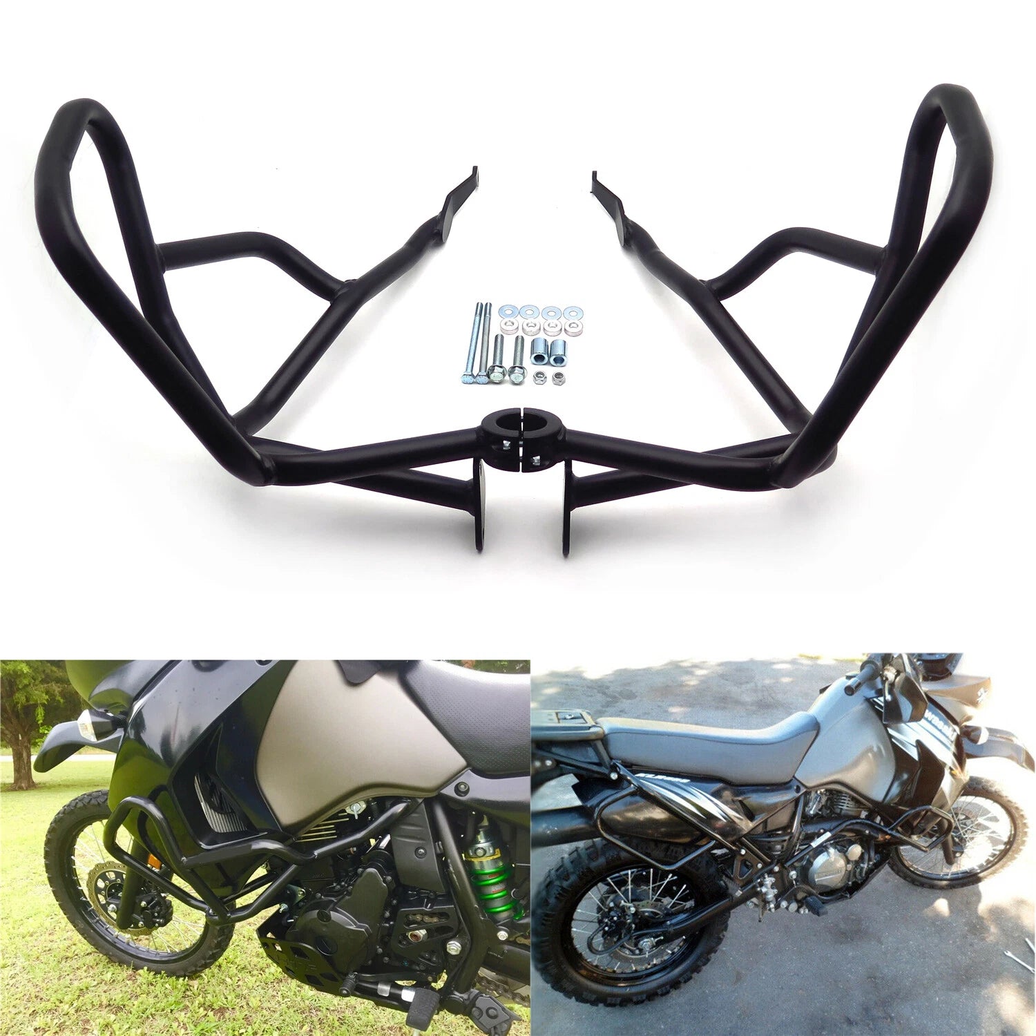 Tusk Crash Bars Engine Guards for Kawasaki KLR650 (2008–2018)