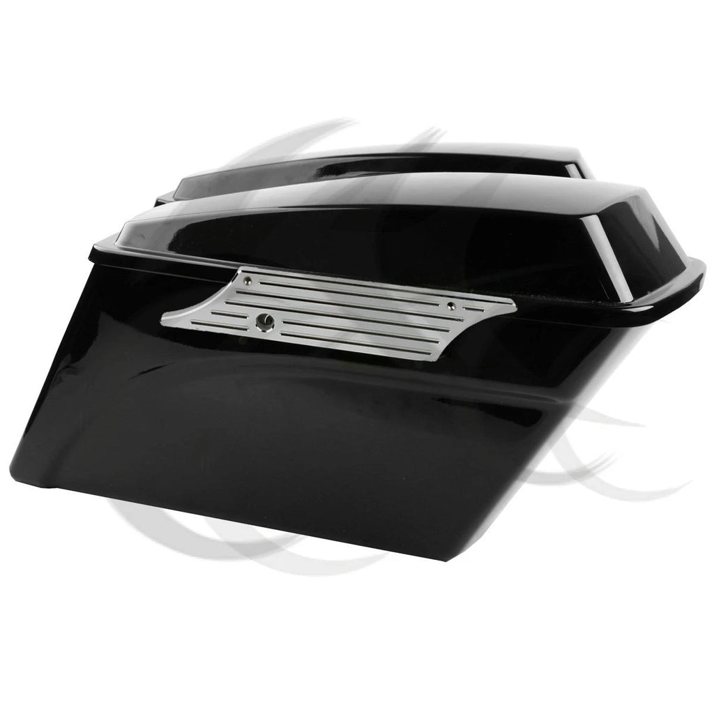 Chrome Saddlebag Latch Covers for Harley Touring Street Glide (1993–2013)