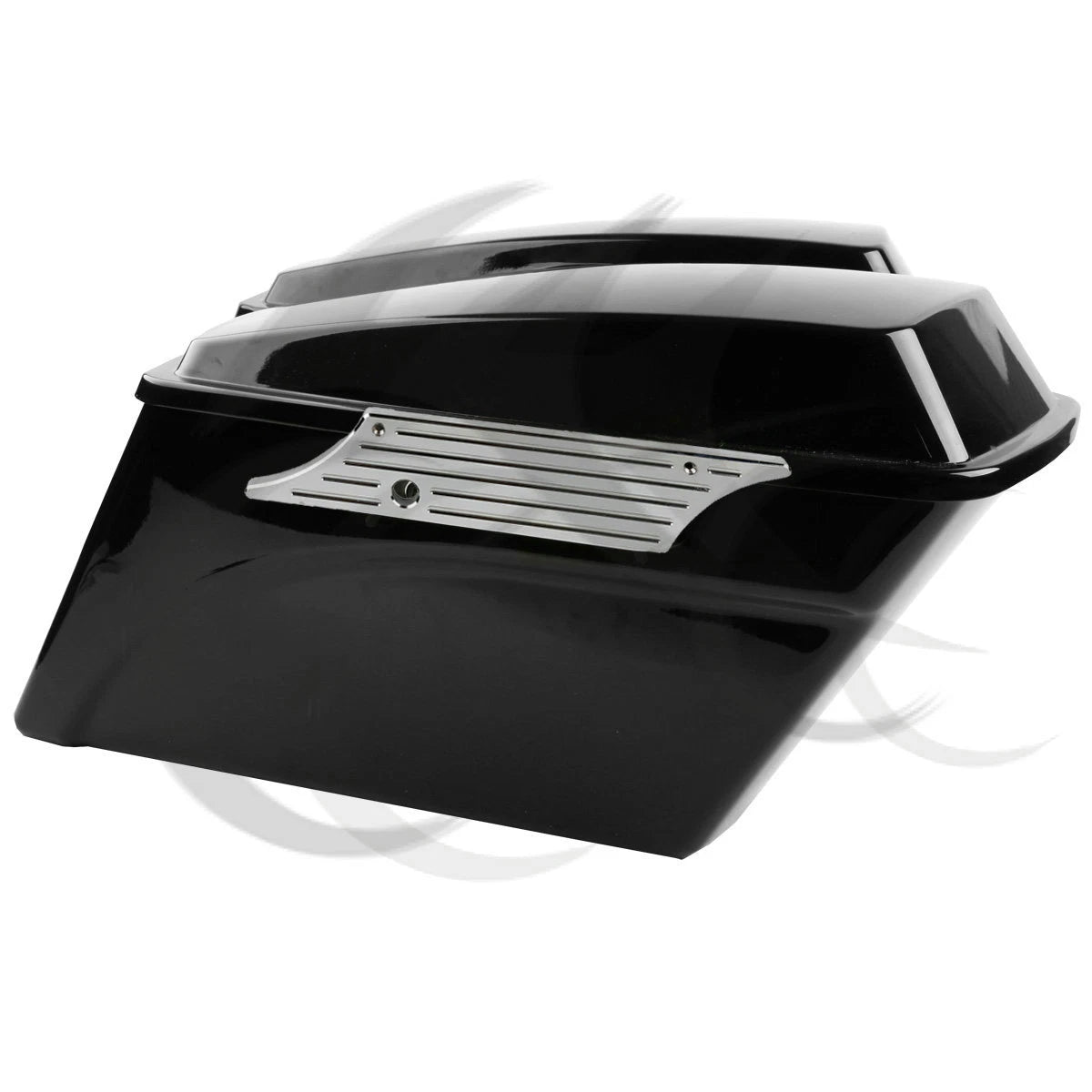 Chrome Saddlebag Latch Covers for Harley Touring Street Glide (1993–2013)