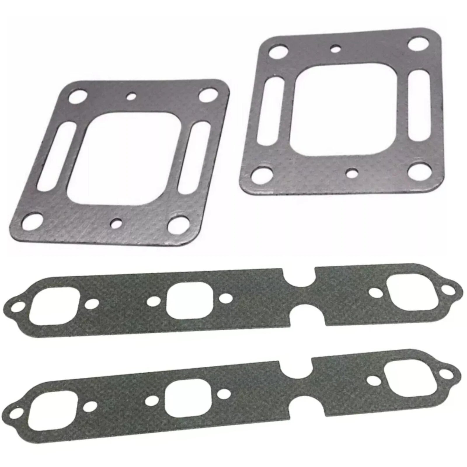 Set of 2 Exhaust Riser Elbow Gaskets for Mercruiser 4.3L V6 (27-863724, 27-99757)