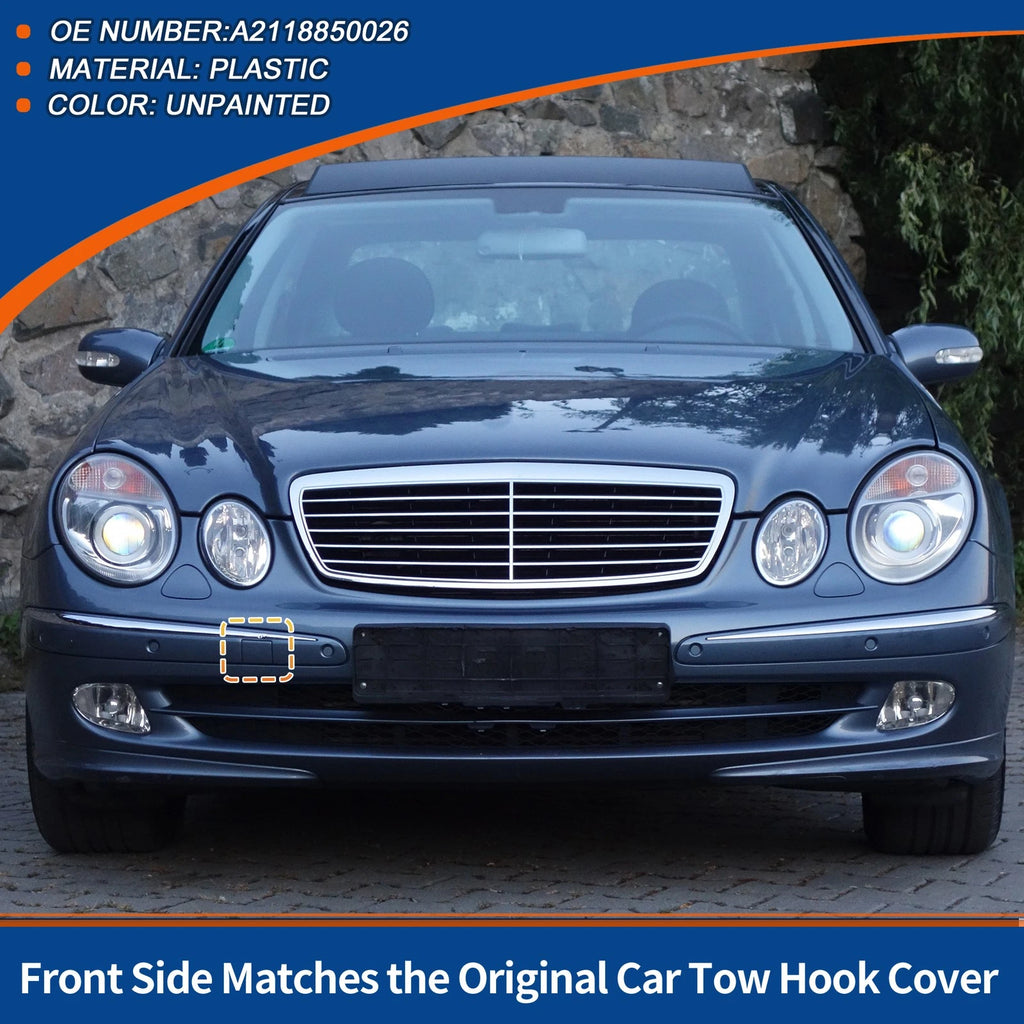 Front Tow Hook Cover Replacement for Mercedes-Benz W211 (2003–2009)