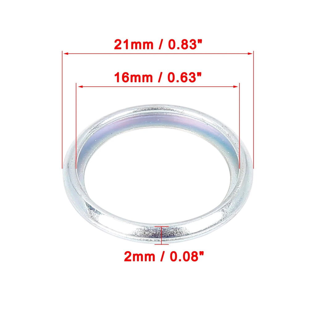 Oil Drain Plug Gasket Replacement M16 Silver for Subaru (2011–2020)