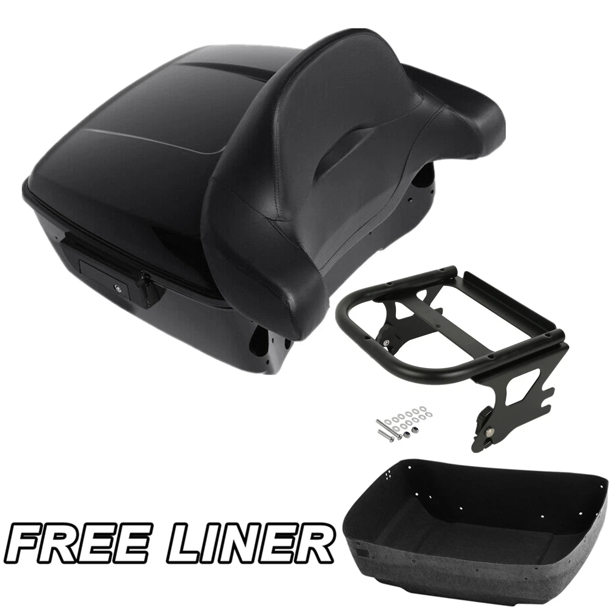 Trunk Backrest Mount Rack for Harley Touring Road King Glide (1997–2008)