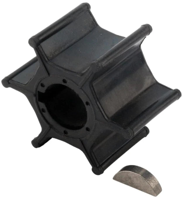 Water Pump Impeller with Key for Suzuki 2 Stroke 4-8 HP Outboard (17461-98401)
