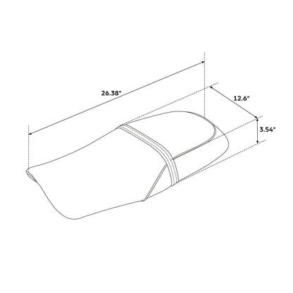 Black Rider Driver & Passenger Seat for Honda CB1100 (2010–2024)