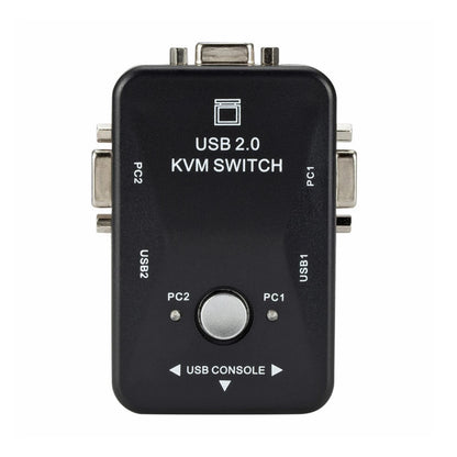 2-Port USB VGA KVM Switch Box for Computer PC (Compatible with )