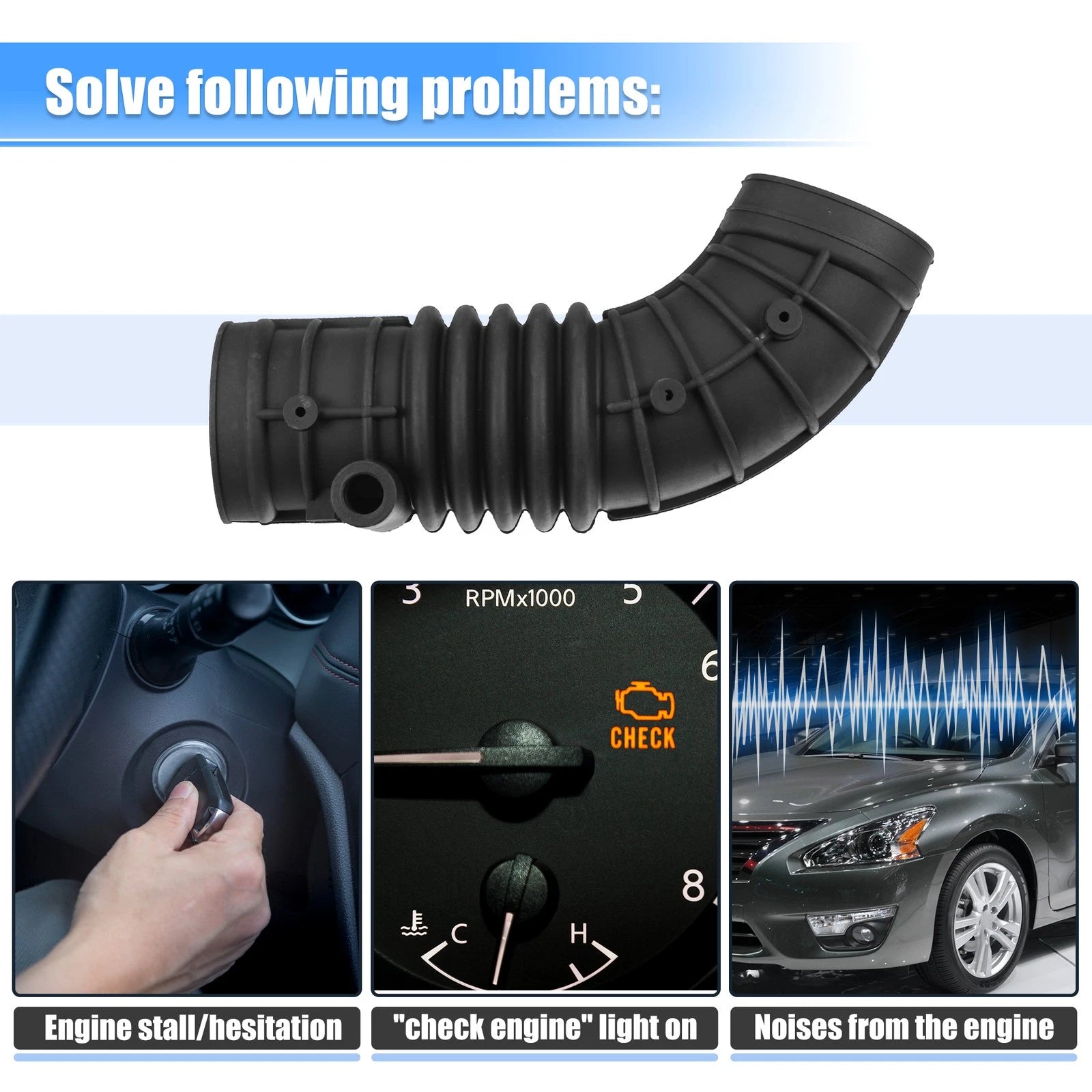 Engine Air Intake Hose Pipe Replacement for BMW 3 Series (1987–1991)