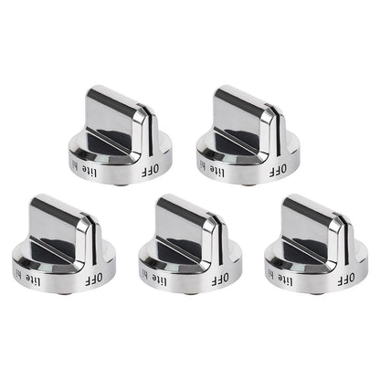 Set of 5 Range Control Knobs for Frigidaire Oven (Gas Stove)