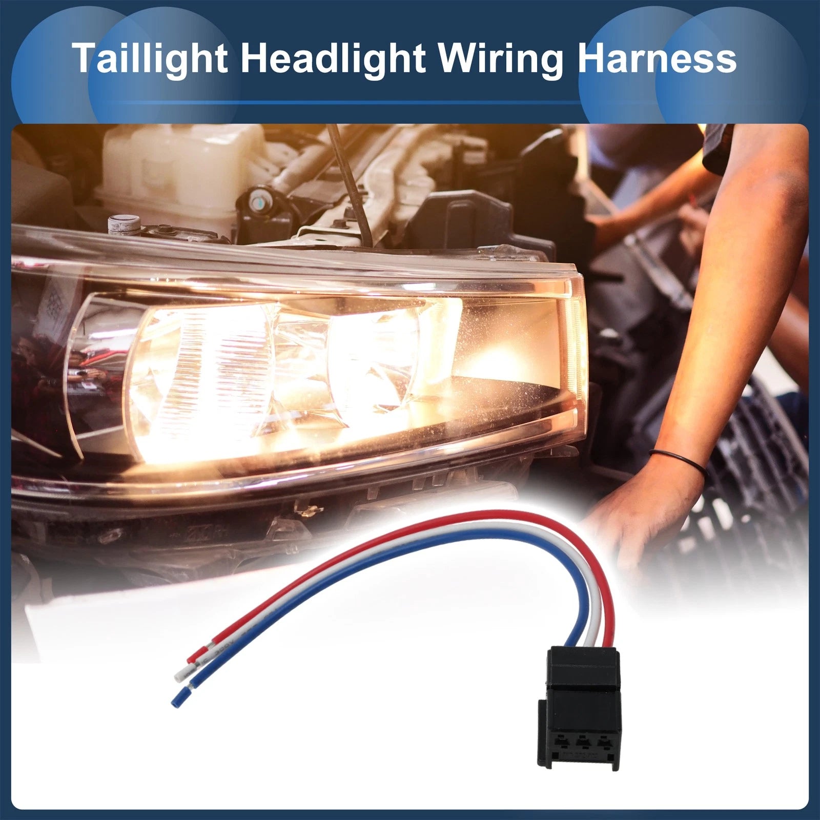 Headlight Wiring Harness Assembly Replacement for Volkswagen Golf (2015–2021)