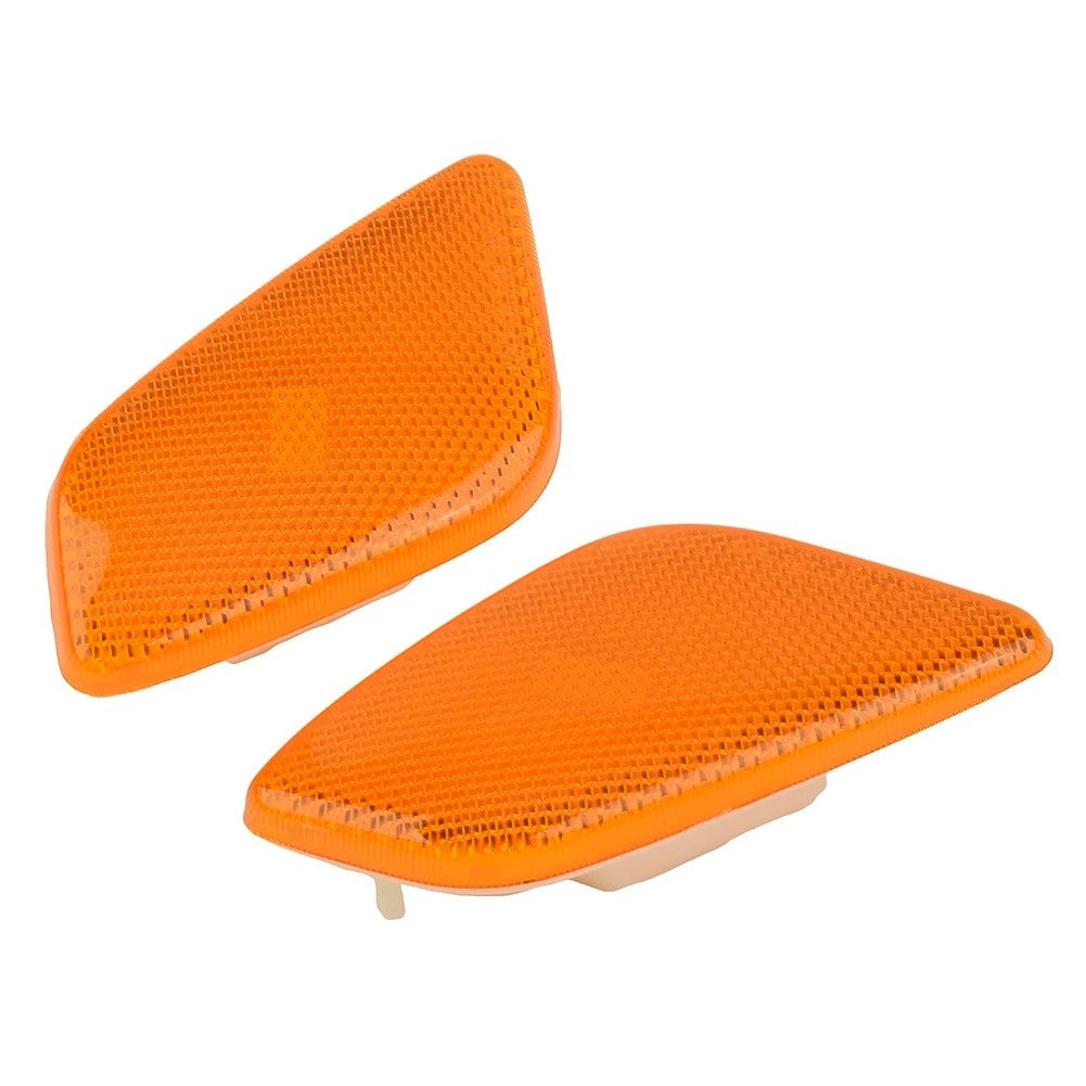 2X Side Marker Lights Housing for Car (L & R) Amber