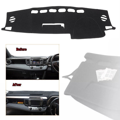 Dash Cover Mat Dashboard Pad Interior Dashmat Black for Toyota RAV 4 2013-2018