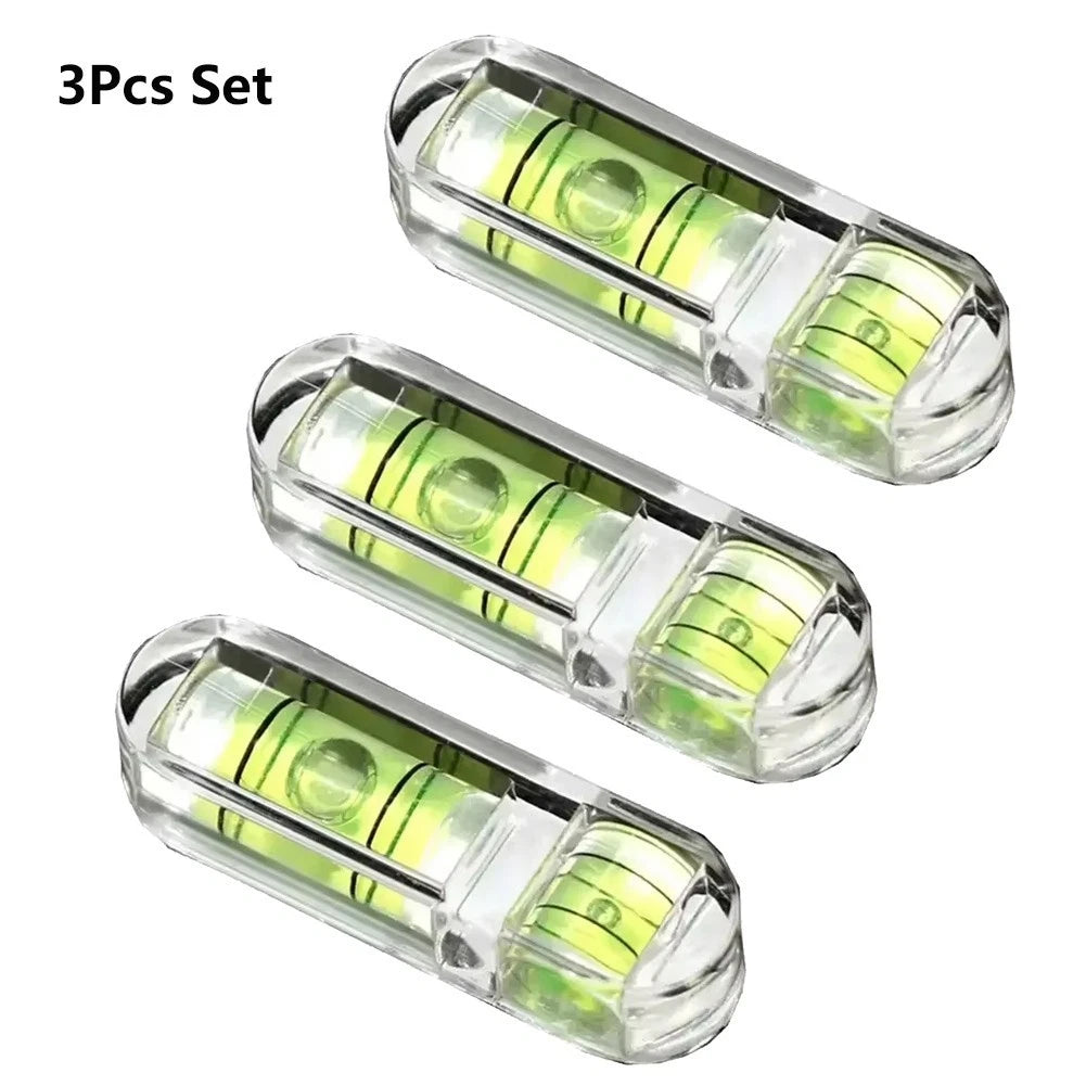 3 Pcs Green Bubble Level 30x9mm for Camera Tripod Alignment