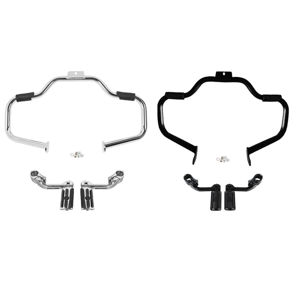 Mustache Engine Guard Crash Bar for Harley Softail (2000–2017)