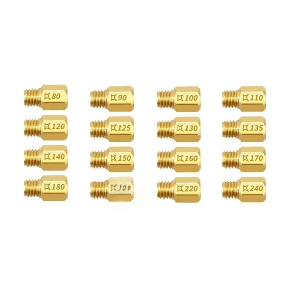 Set of 16 Main + 14 Idle Fuel Injectors for Mikuni VM18-VM44