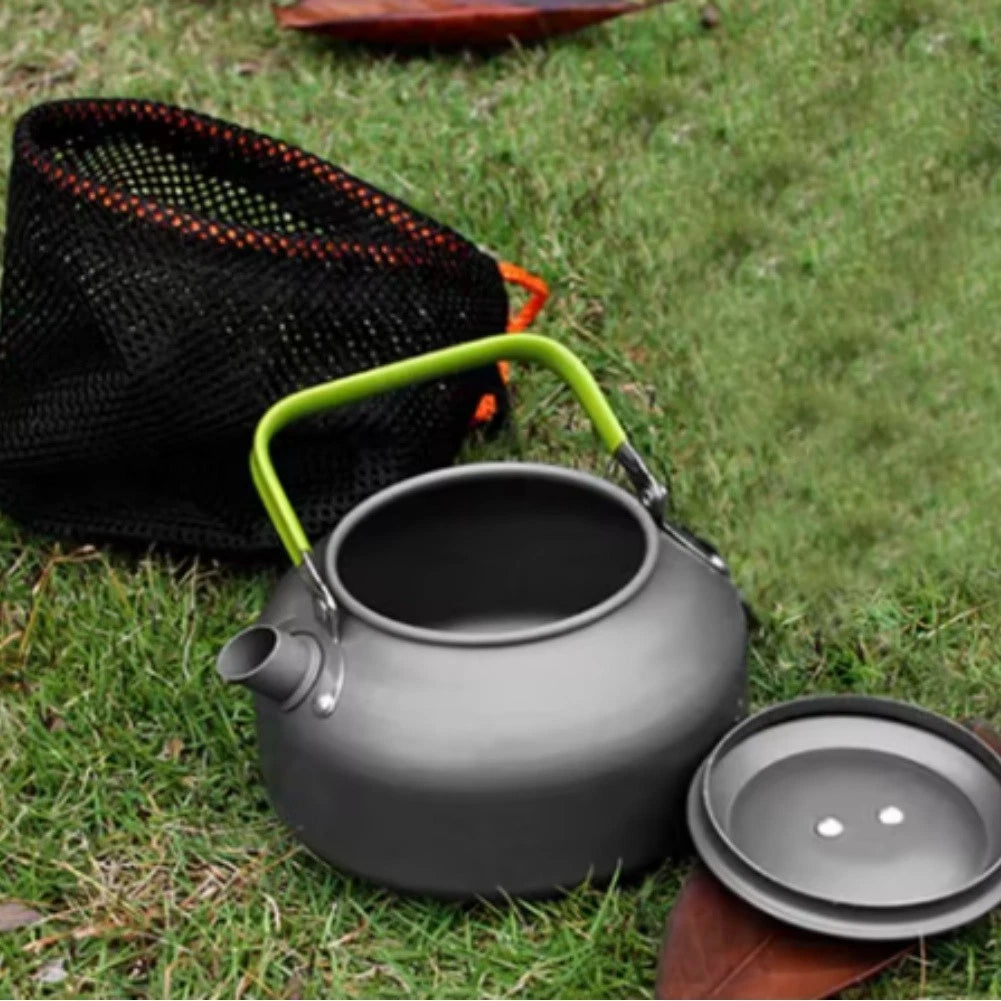 Camping Kettle Aluminum with Ergonomic Rubber Handle (14x8.5cm)
