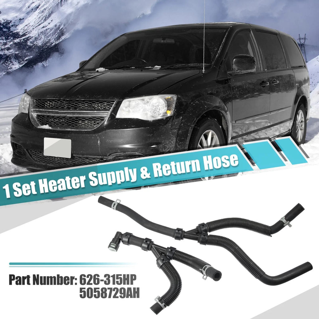 Heater Supply Return Hose Replacement for Chrysler Dodge Ram (1996–2001)