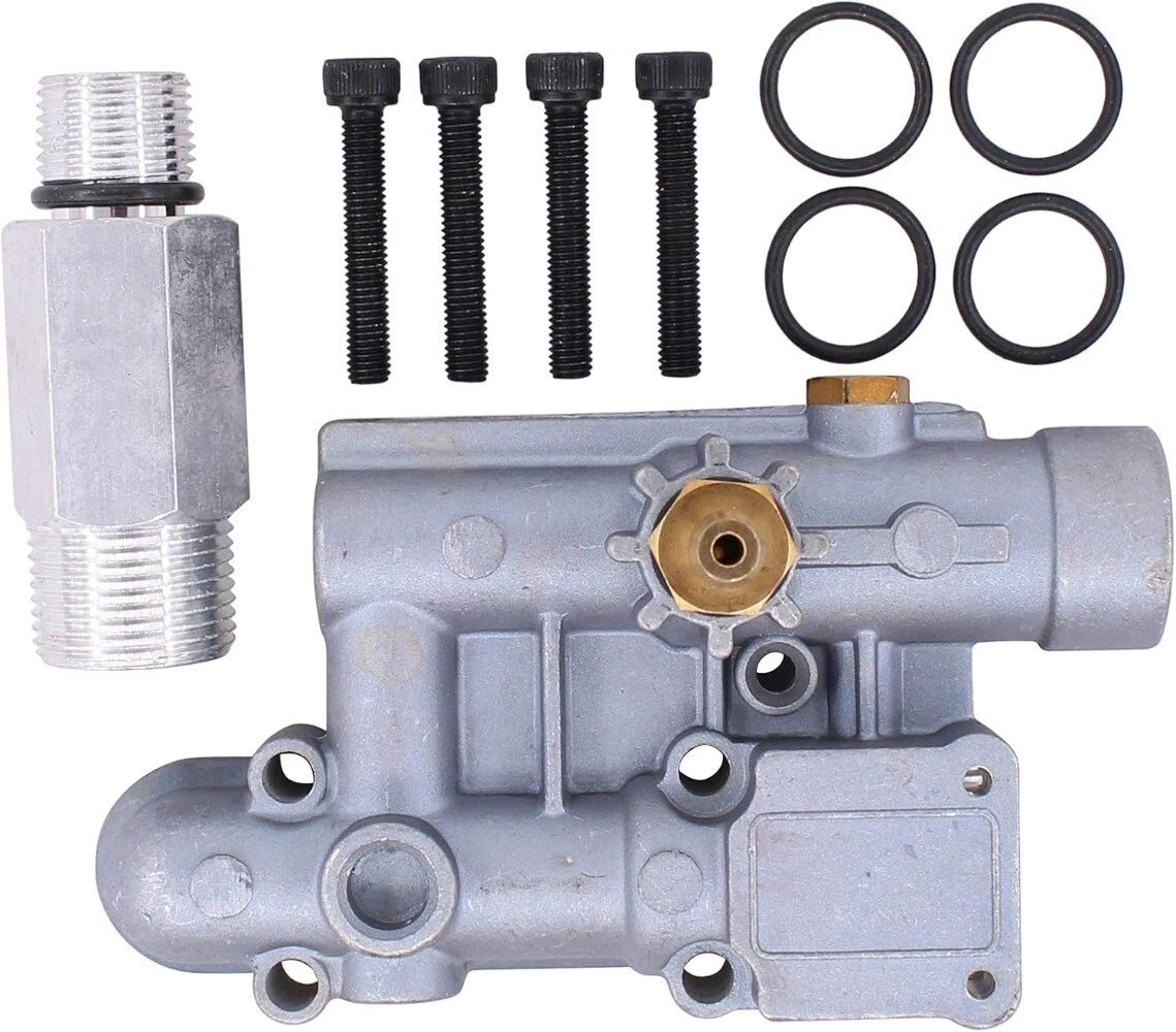 Pressure Washer Pump Unloader Manifold for B &S