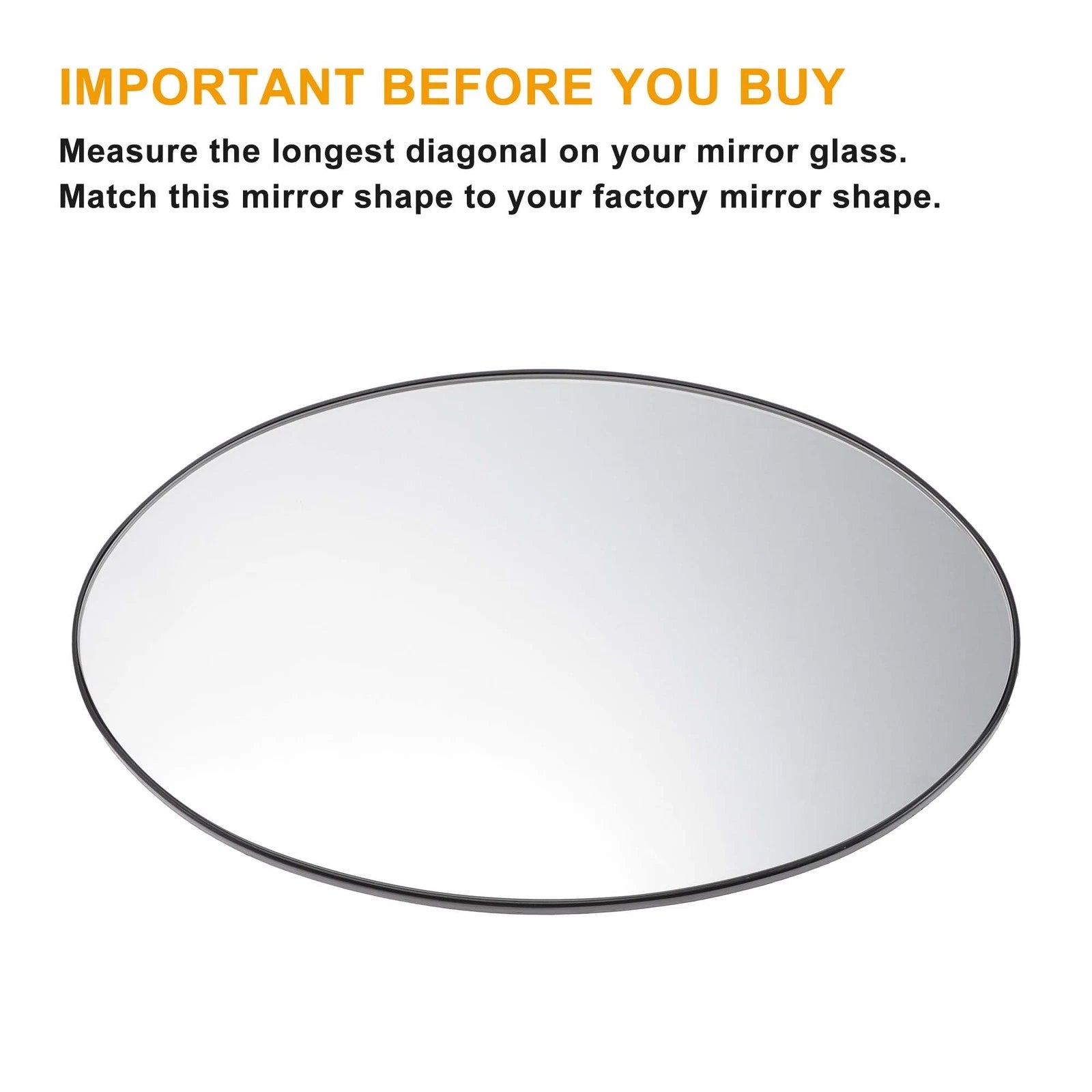 Right Side Mirror Glass Replacement with Back Heated for BMW Mini R50 R52 R53 (2001–2008)
