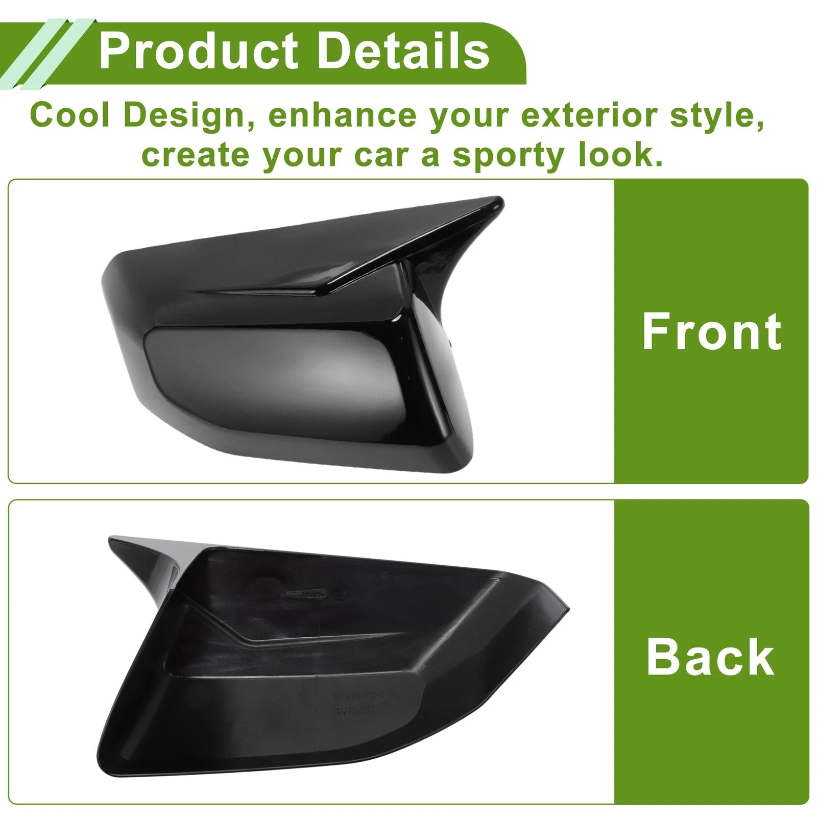 Mirror Cover Cap Replacement Gloss Black Pair for Chevrolet Colorado (2023–2025)