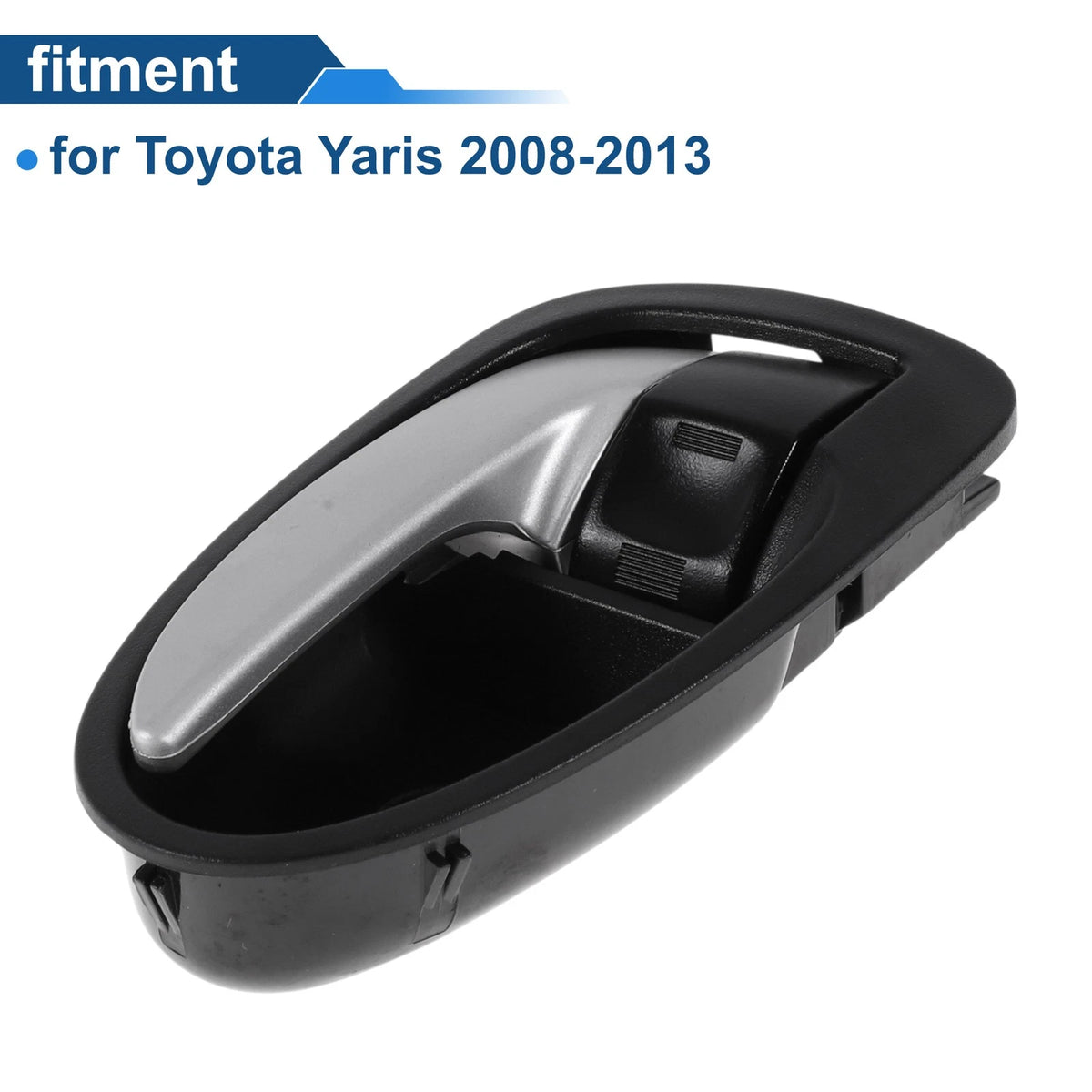 Front Passenger Side Interior Door Handle for Toyota Yaris (2008–2013) Black Chrome