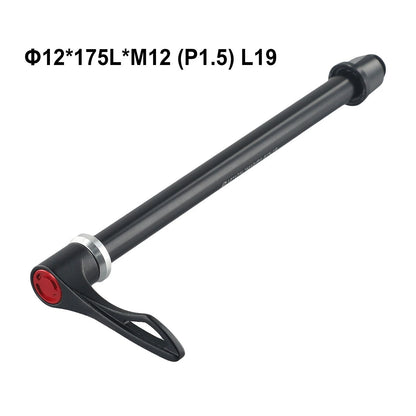 12x142/148mm Thru Axle for Road Bike (Aluminium, Black)