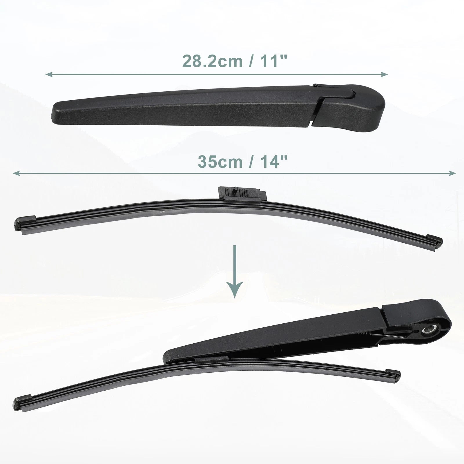 Rear Windshield Wiper Arm Set Replacement for BMW 3 Series E91 (2004–2013)