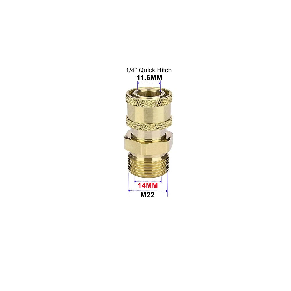 1/4 Inch Quick Connect Brass Water Connector Fitting for Washer