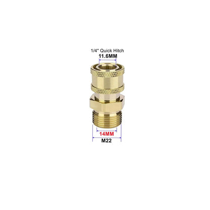 1/4 Inch Quick Connect Brass Water Connector Fitting for Washer