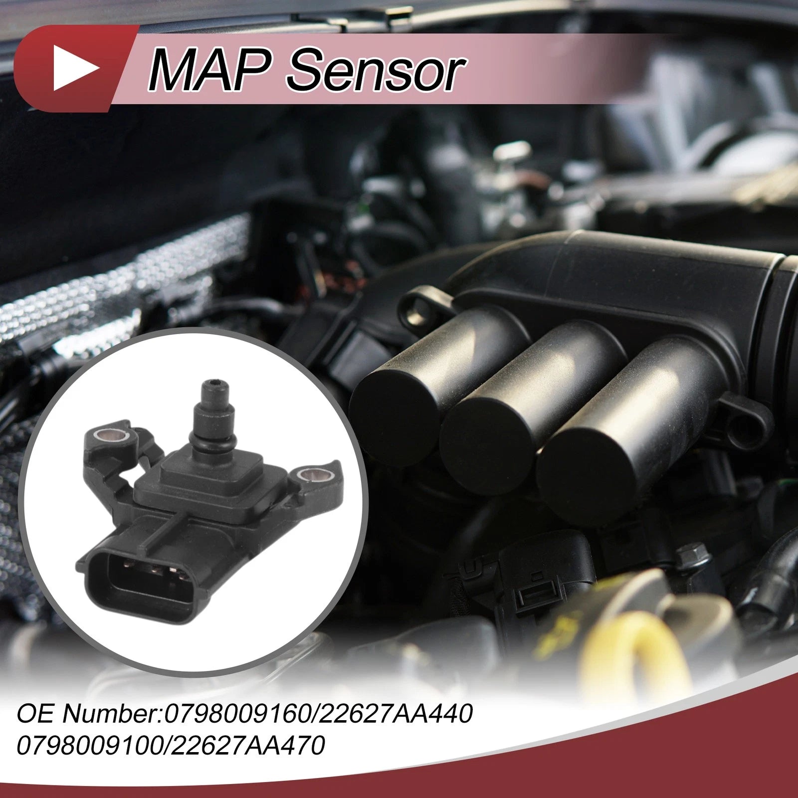 MAP Sensor No. 0798009160 for Subaru Impreza STI (2004–2007)