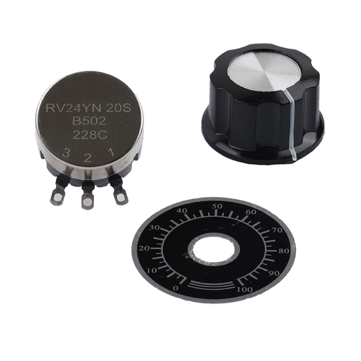 5k Potentiometer for Inverter Regulation (Metal + Plastic)
