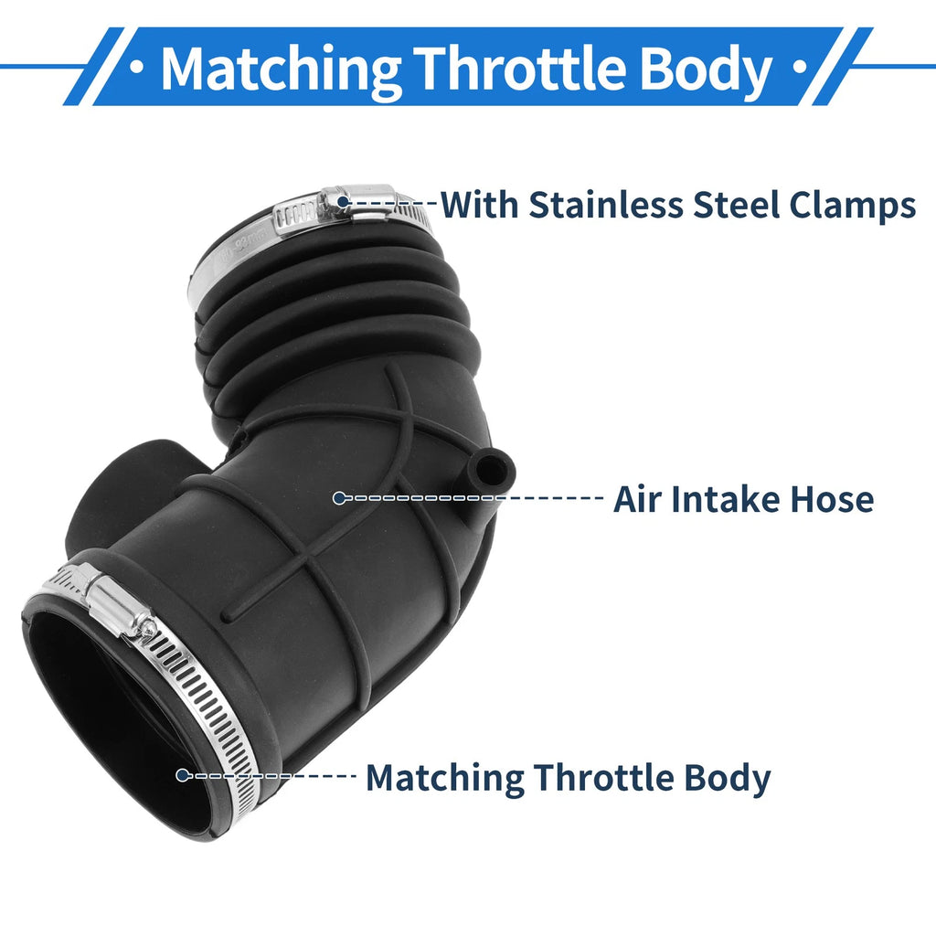 Engine Air Intake Hose with Clamps for BMW 525i E38 (2001–2003)