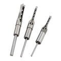 3PC Mortise Chisel Drill Bit Set for Woodworking Tools