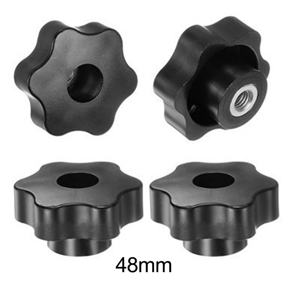 Set of 4 Star Shaped Knobs M8 Internal Thread for Universal Use (48mm/38mm)