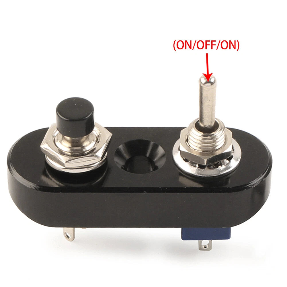Mini Dual Toggle Switch Push Button for Motorcycle Handlebar (7/8")