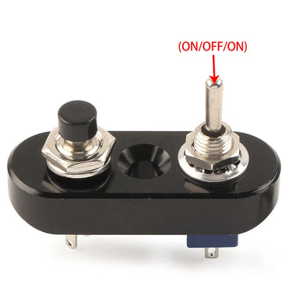 Mini Dual Toggle Switch Push Button for Motorcycle Handlebar (7/8")