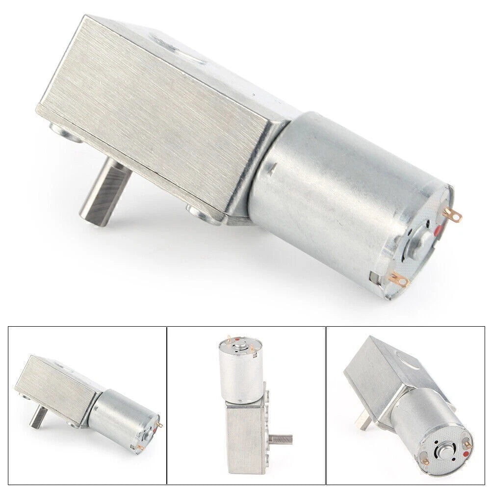 10RPM Turbo Worm Geared Motor for DIY Scroll Curtain (12V)
