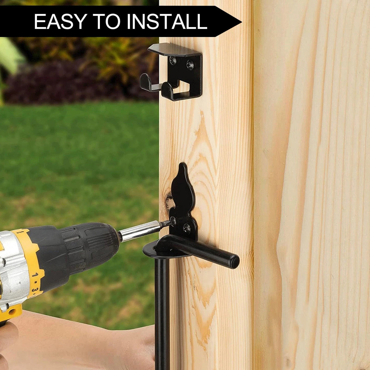 Cane Bolt Drop Rod for Single or Double Doors and Gates