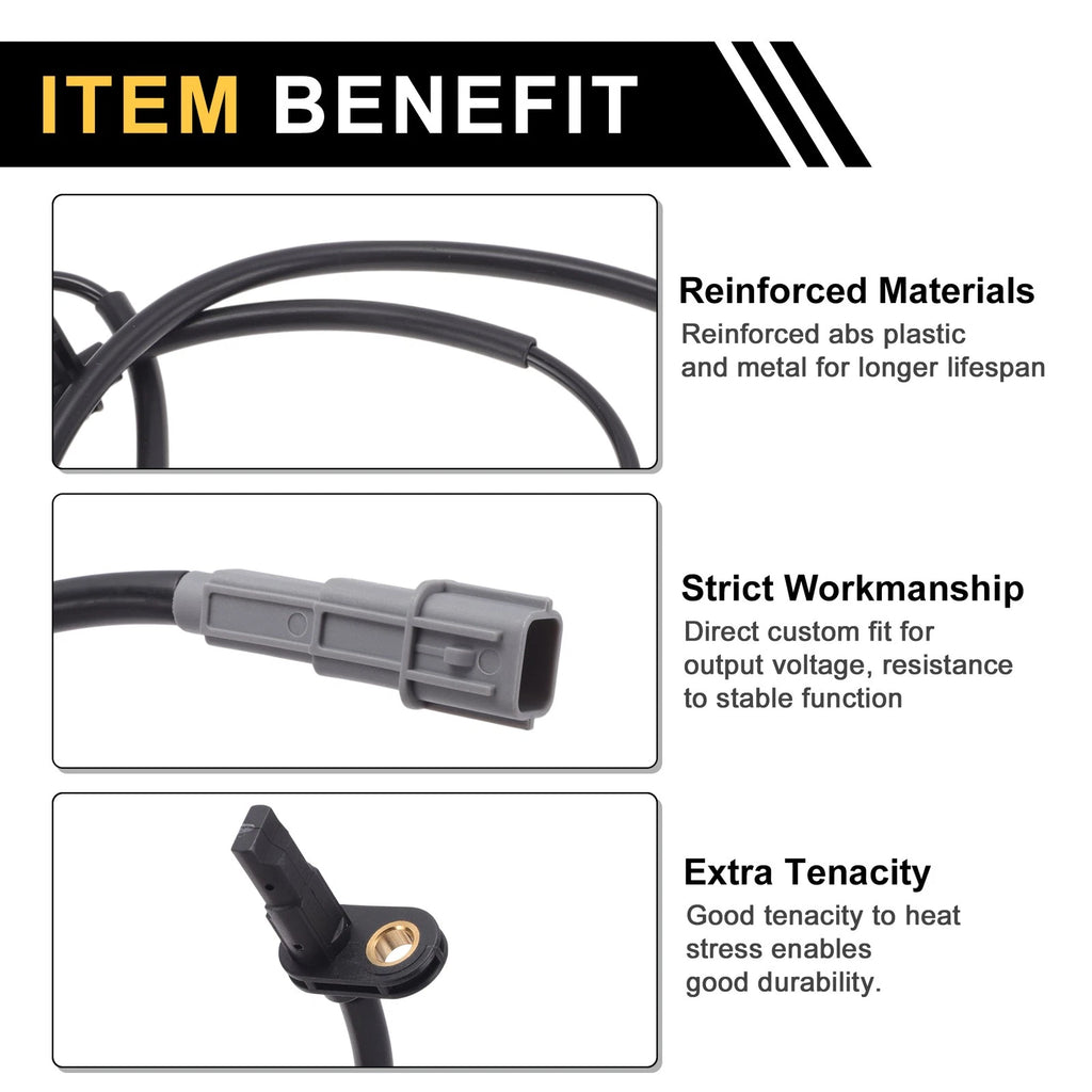 ABS Wheel Speed Sensor Left Front Replacement for Hyundai Celesta (2018–2022)
